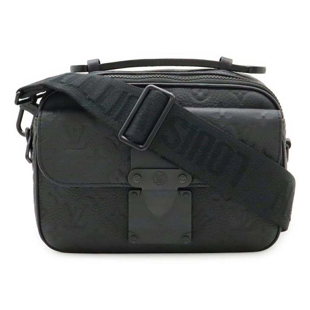 LOUIS VUITTON Taurillon Monogram Lock Messenger Shoulder Bag Shoulder Clutch